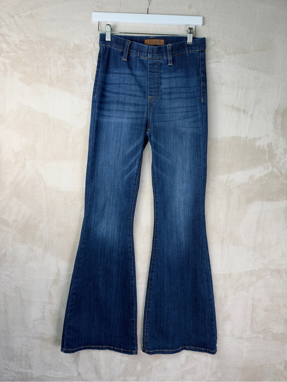 Judy Blue Dark Wash Pull On High-Rise Flare Jeans
